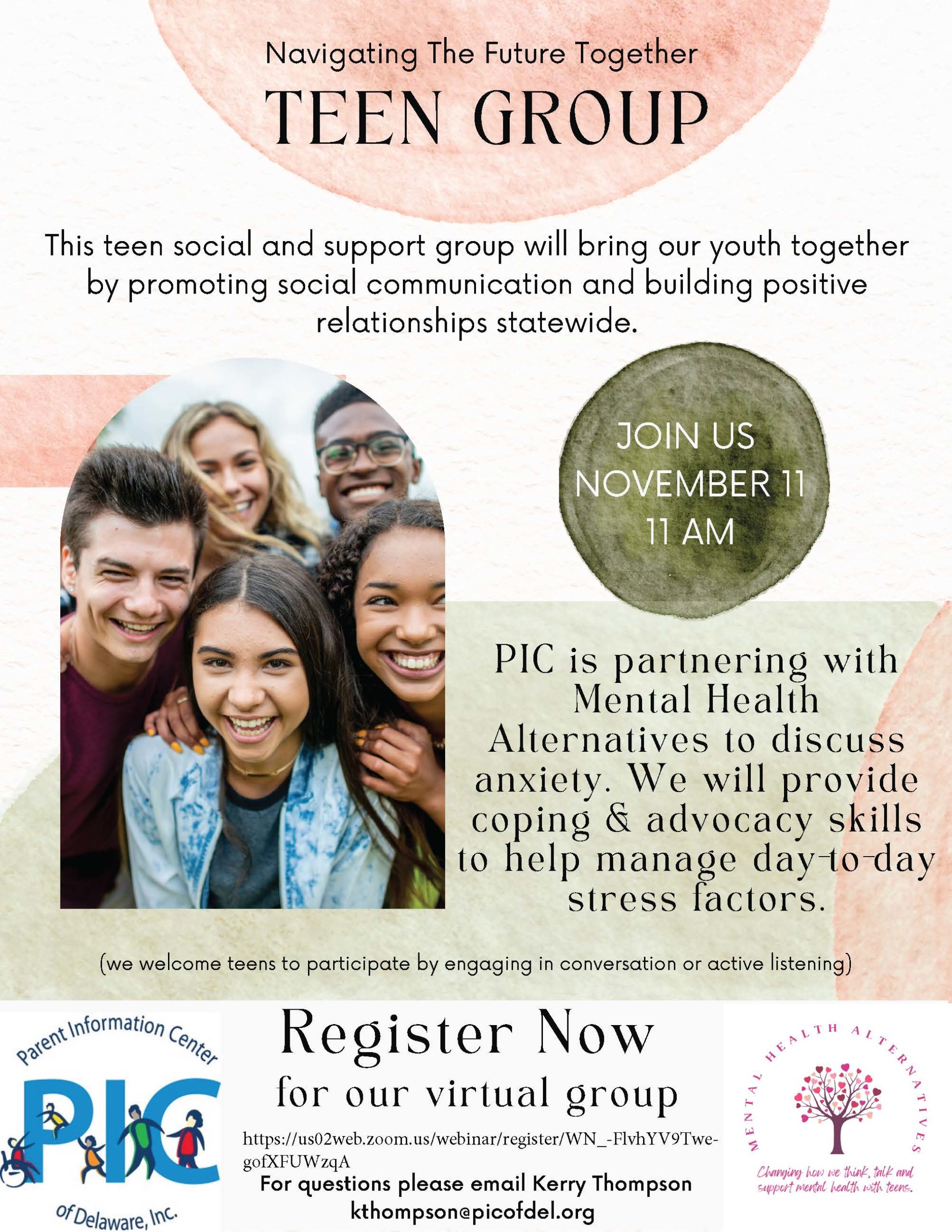 Navigating The Future Together- Teen Group