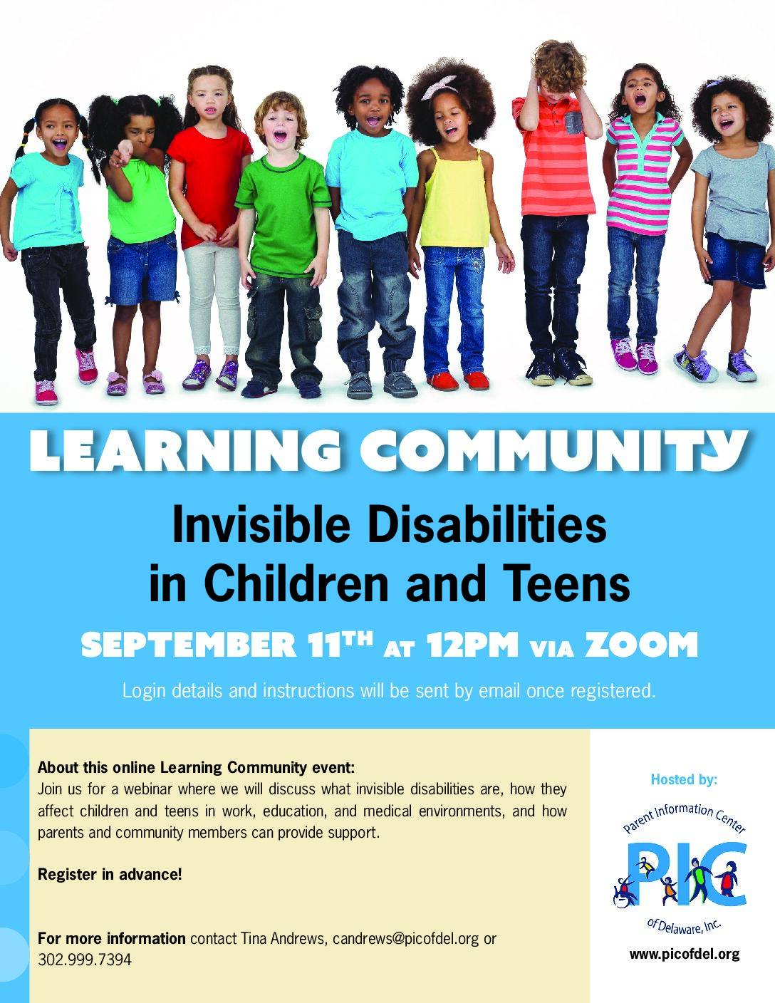 Family SHADE Learning Community – Invisible Disabilities in Children and Teens