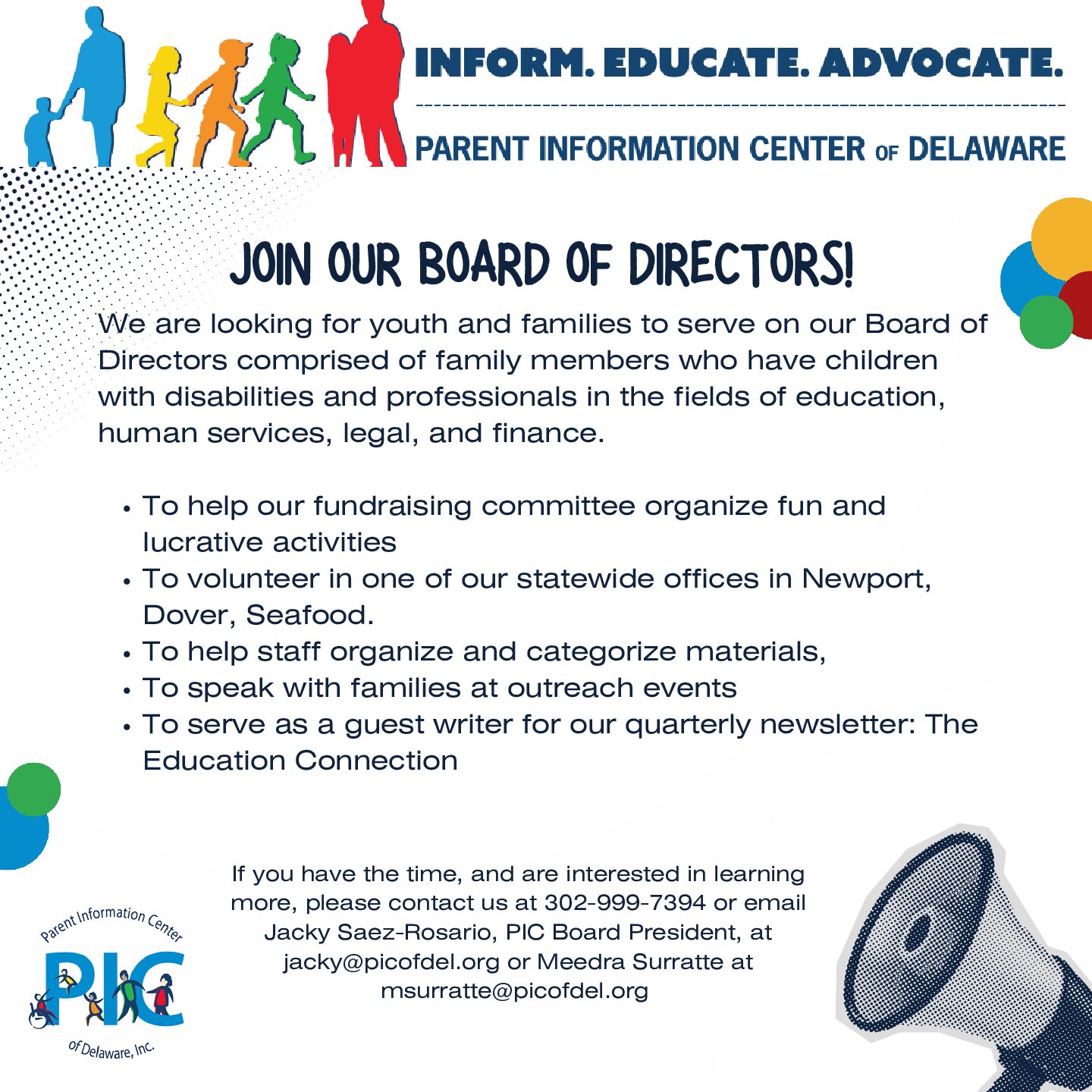 Join PIC’s Board of Directors!