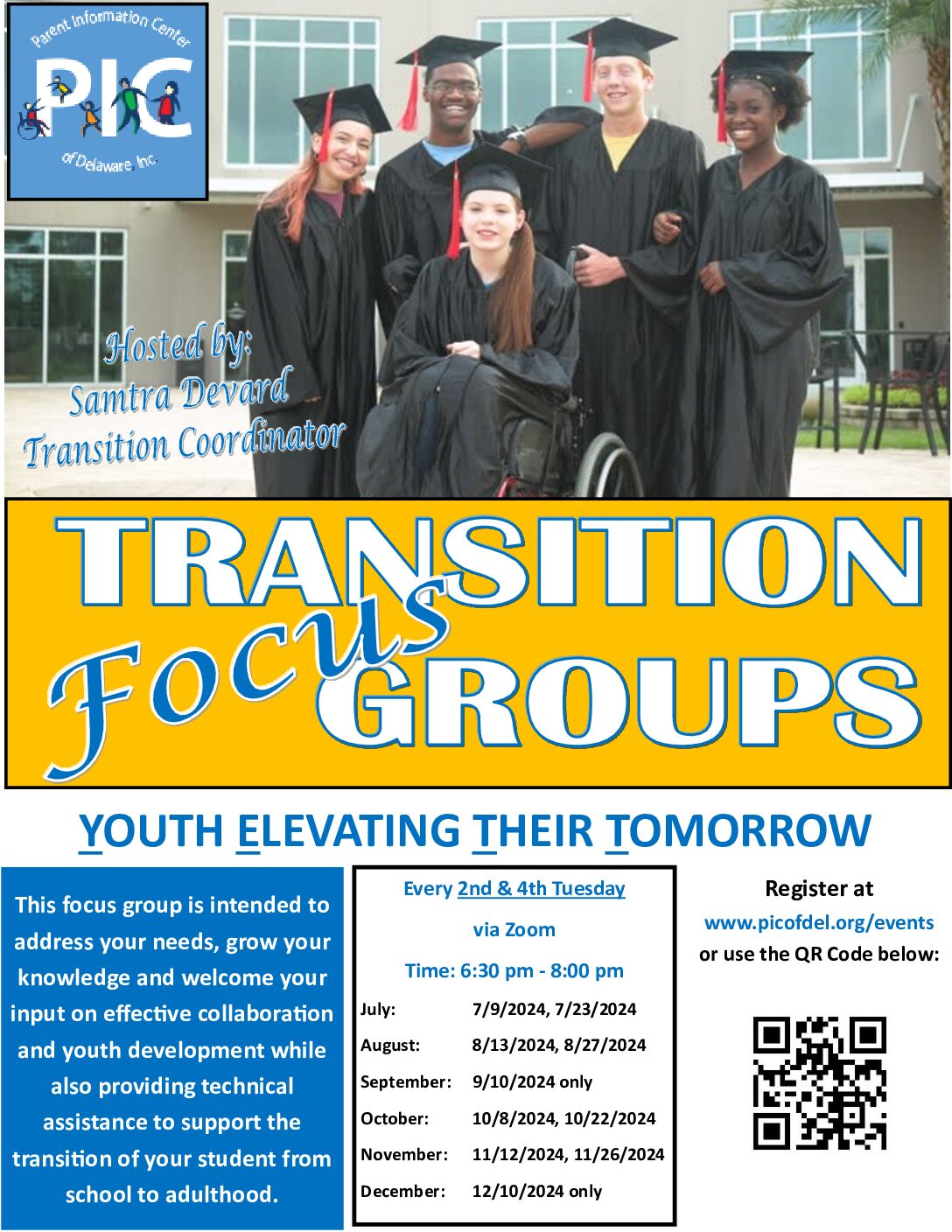 Transition Focus Groups – new dates added!