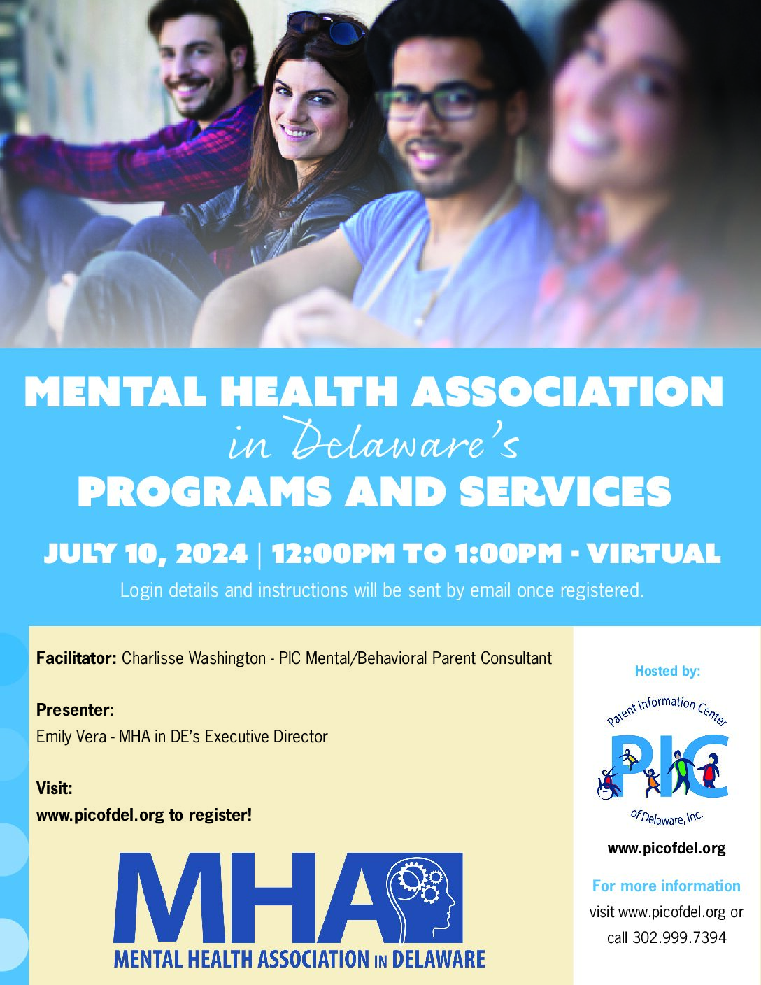 Mental Health Association in Delaware/Services Overview
