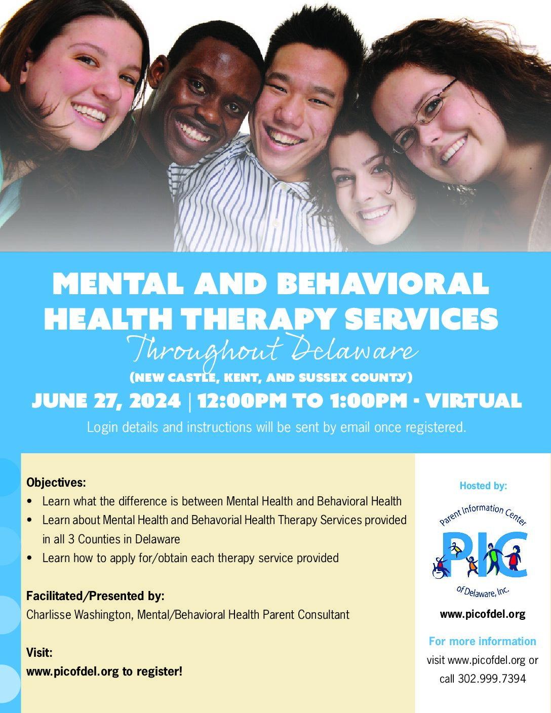 Mental and Behavioral Health Therapy Services Throughout Delaware