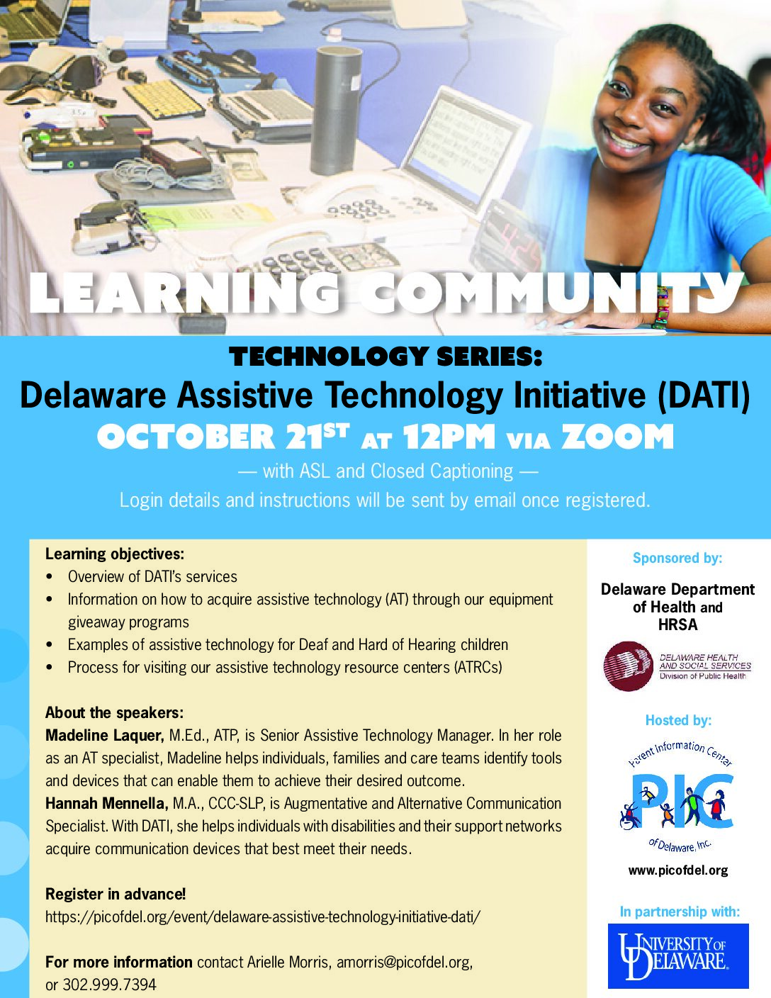 Delaware Assistive Technology Initiative (DATI) Webinar