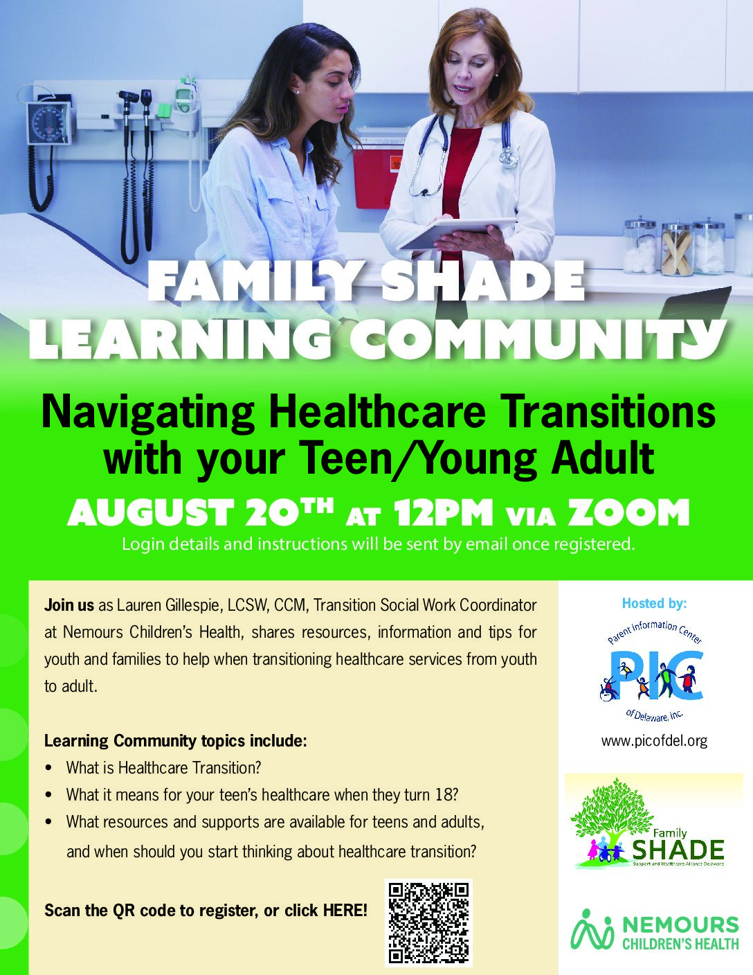 Navigating Healthcare Transitions with your Teen/Young Adult