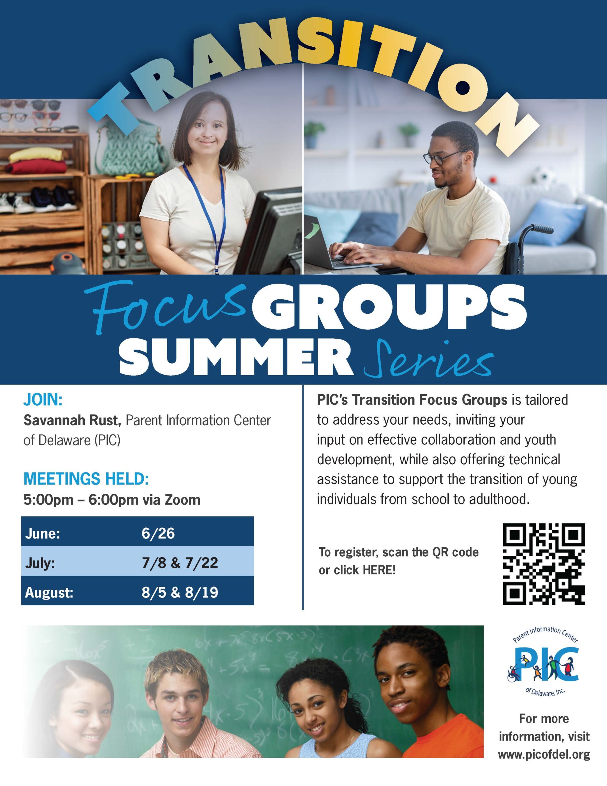 Transition Focus Groups – Summer Series