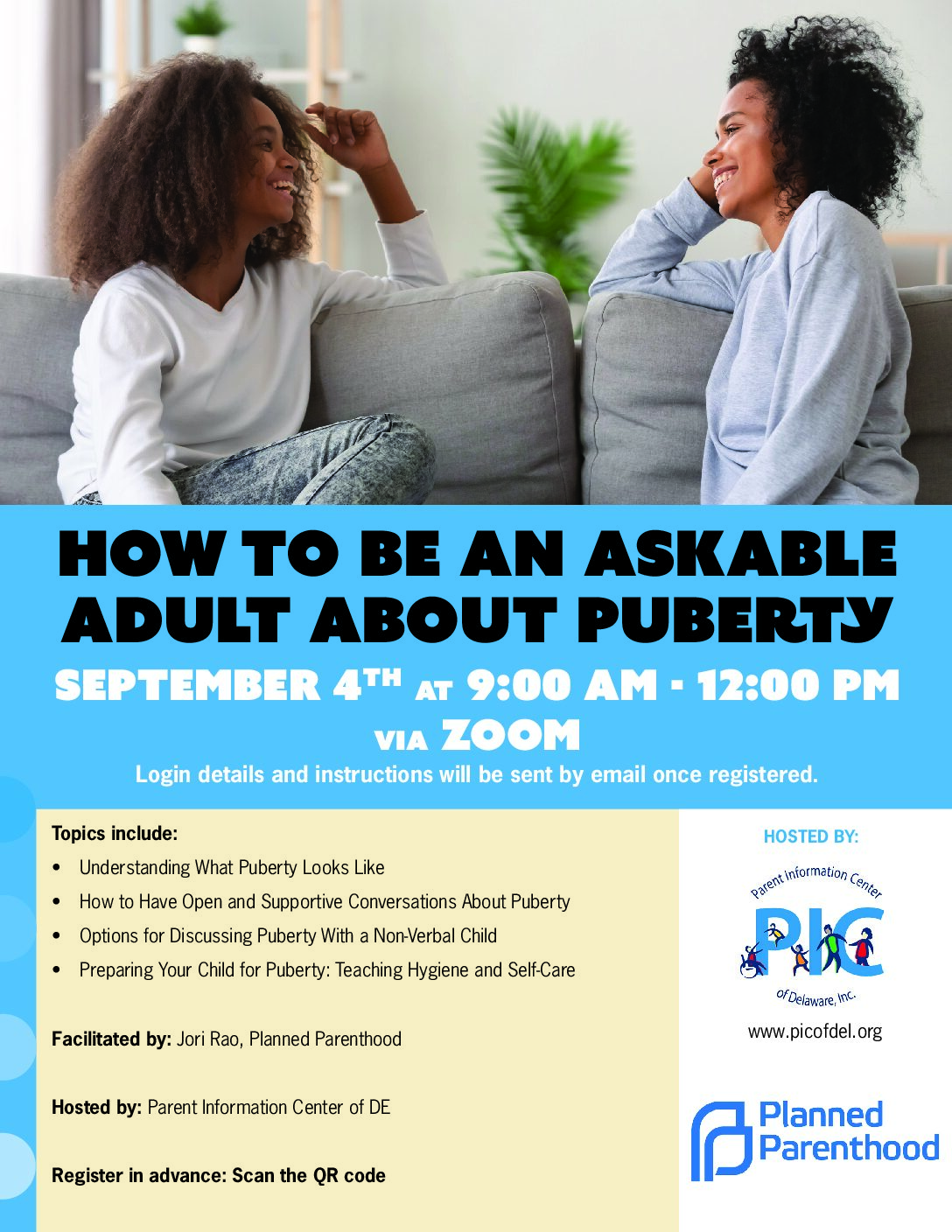 How to be an Askable Adult About Puberty