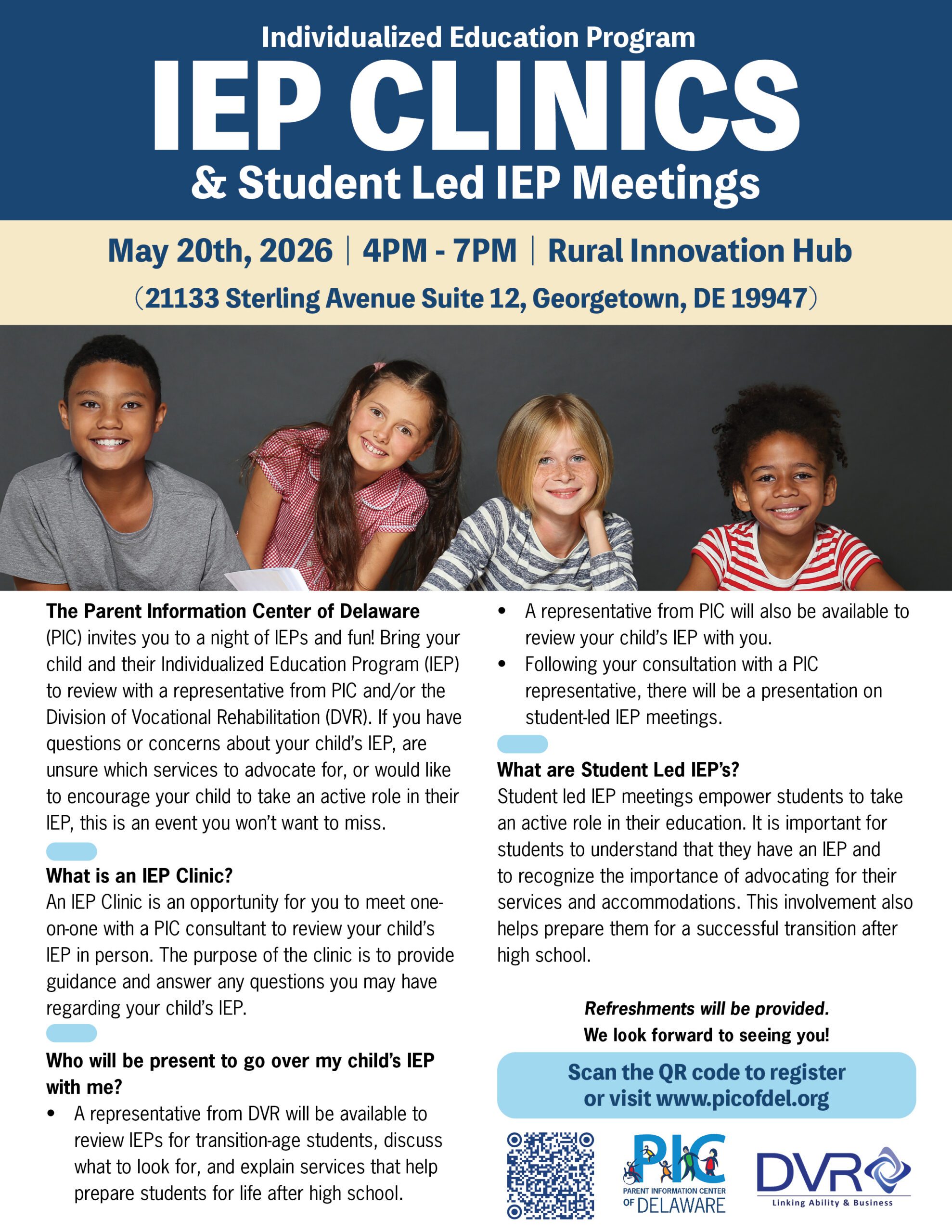 IEP Clinics & Student Led IEP Meetings