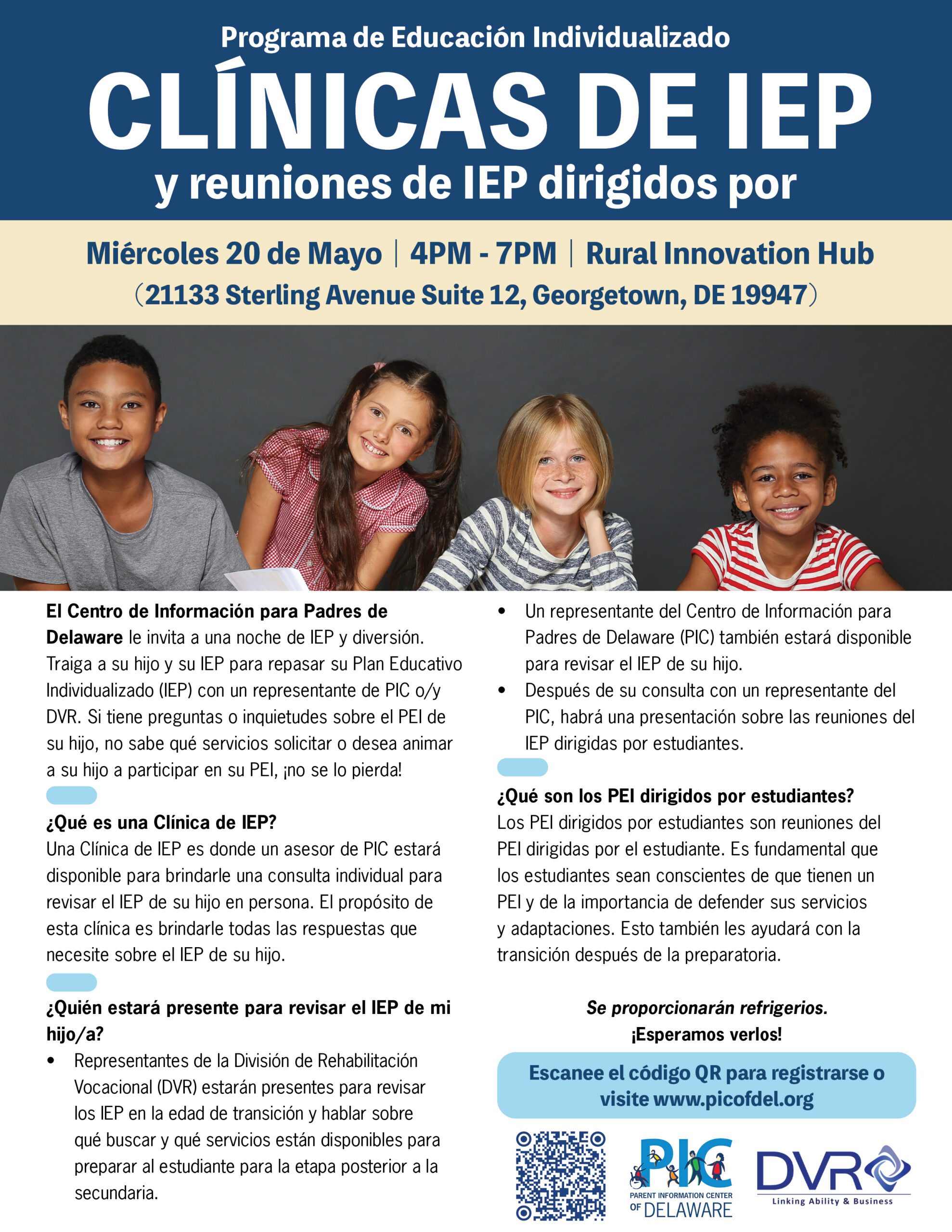 Clínicas de IEP y reuniones de IEP dirigidos por