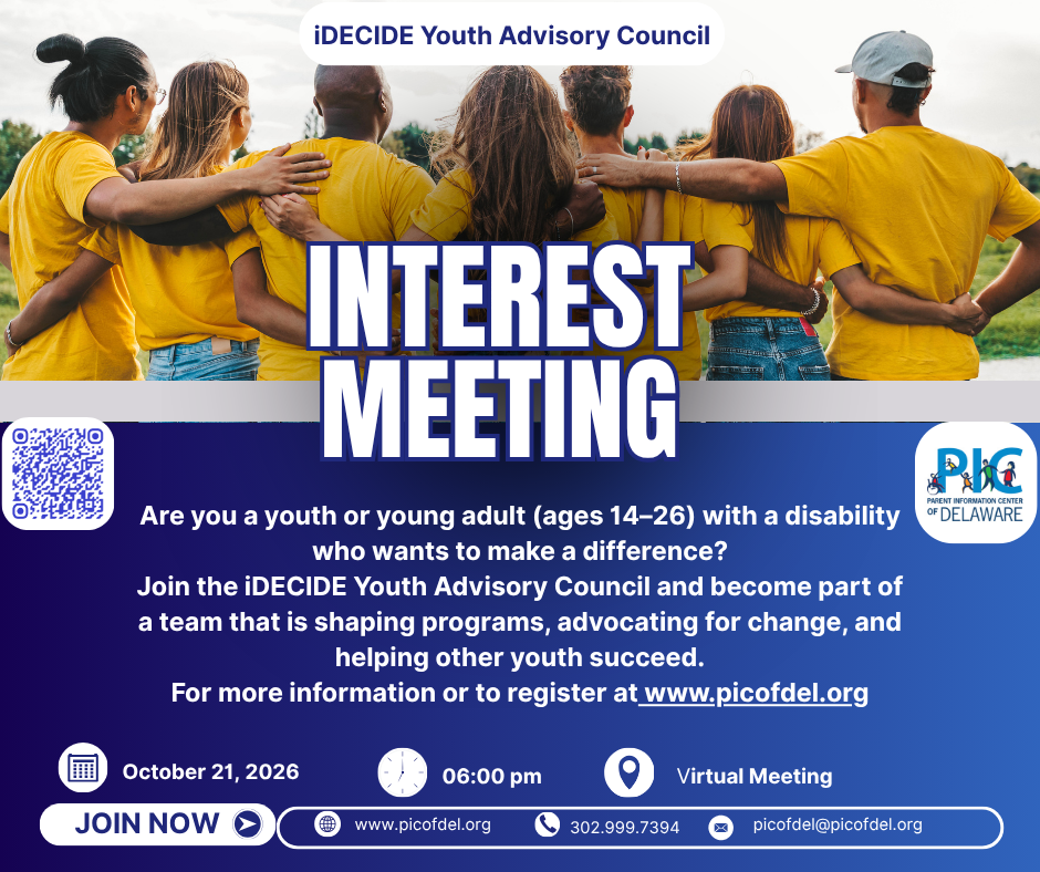 iDECIDE Youth Advisory Board – Interest meeting