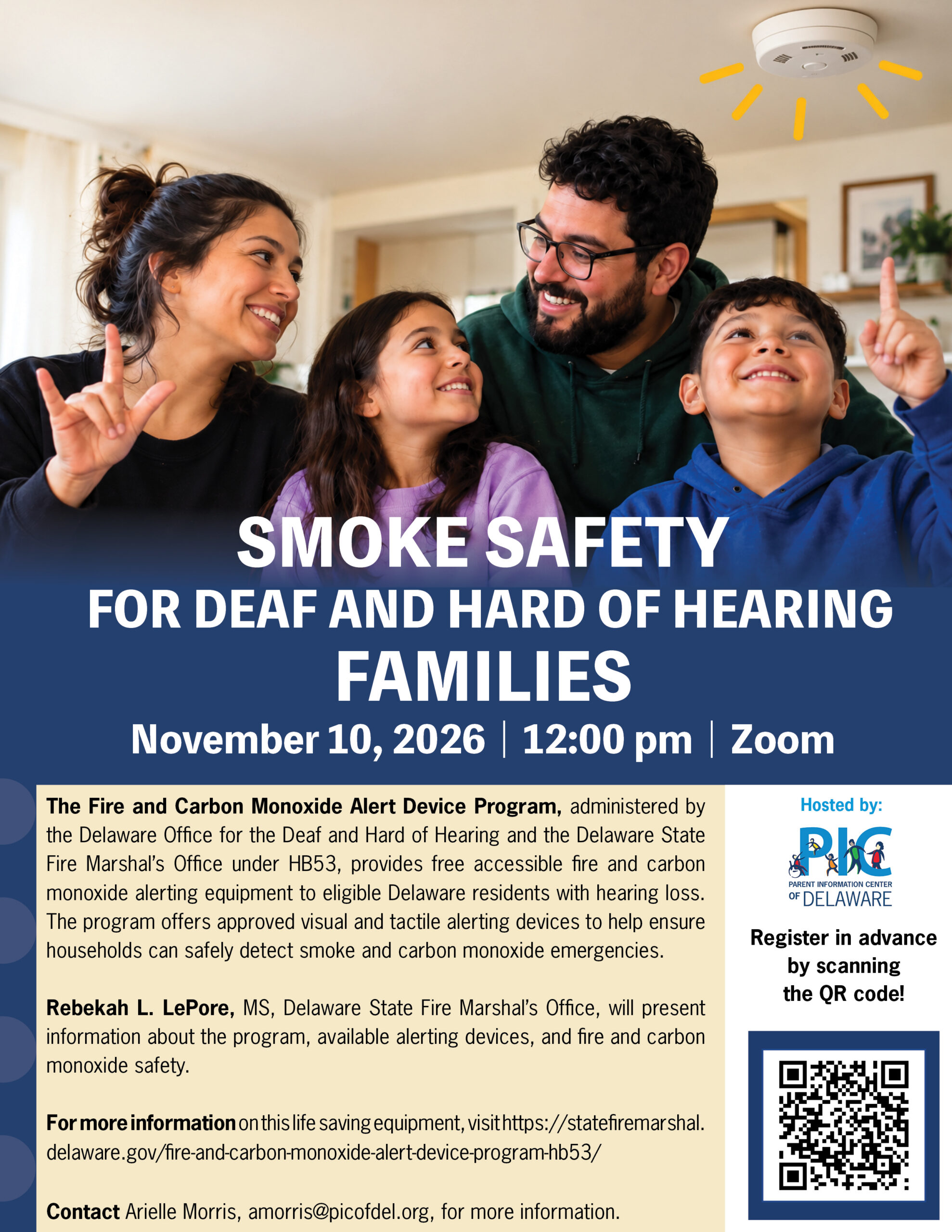 Smoke Safety for Deaf and Hard of Hearing Families